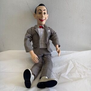 Vintage Pee Wee Herman Doll 1980s Plush Wind Up Toy Collectible Rare